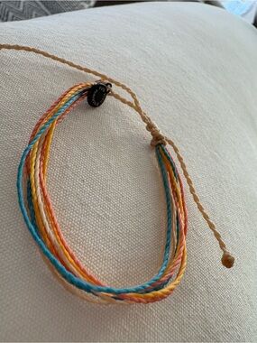 Pura Vida Multistrand Bracelet in Turquoise, Yellow, Peach & Tan